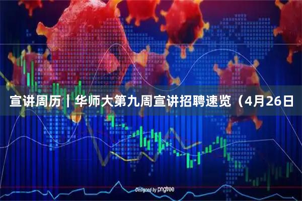 宣讲周历｜华师大第九周宣讲招聘速览（4月26日